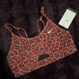 Wine Leopard Nike Indy Bra
